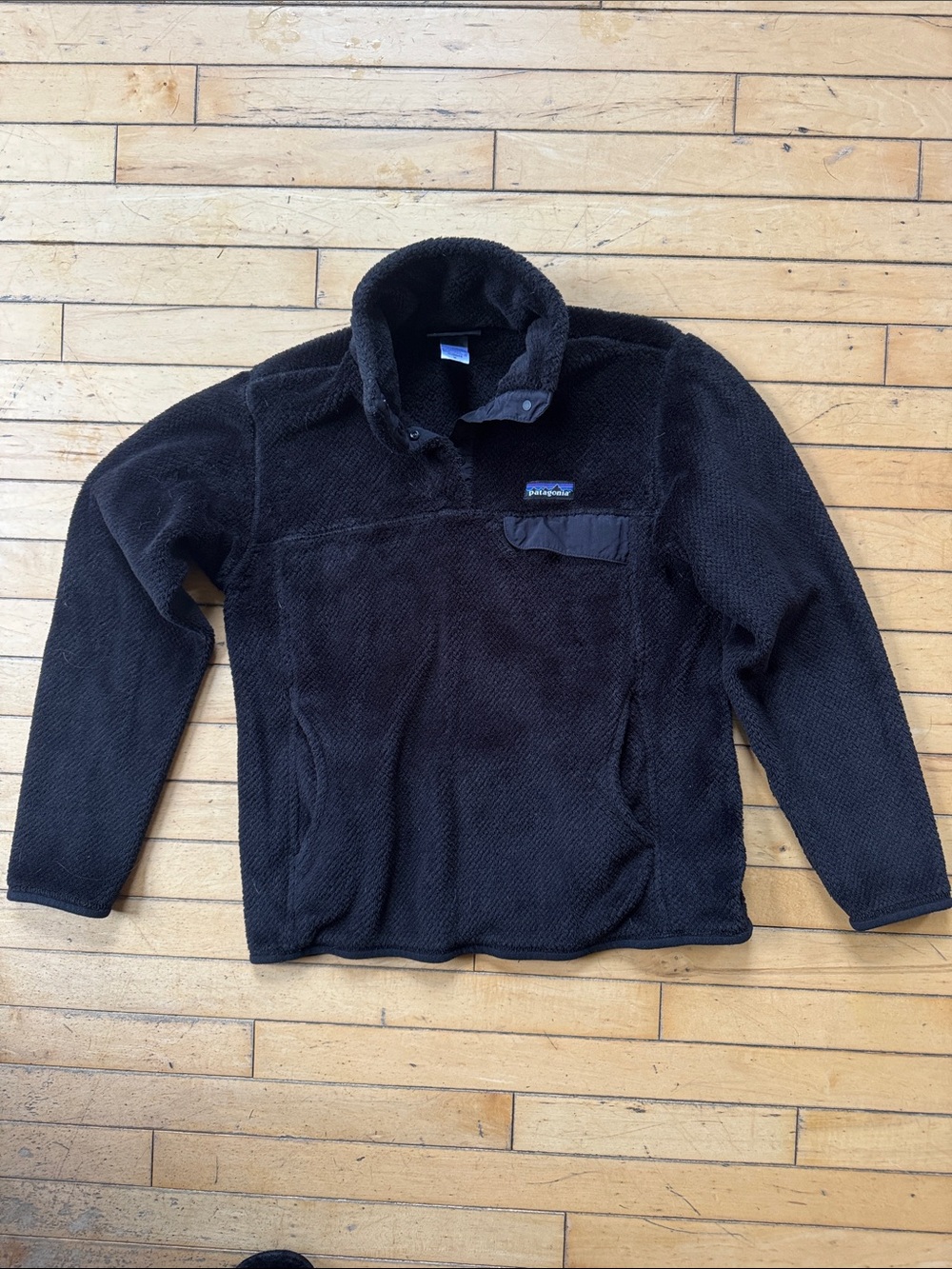 Patagonia Black Sherpa Snap Pullover